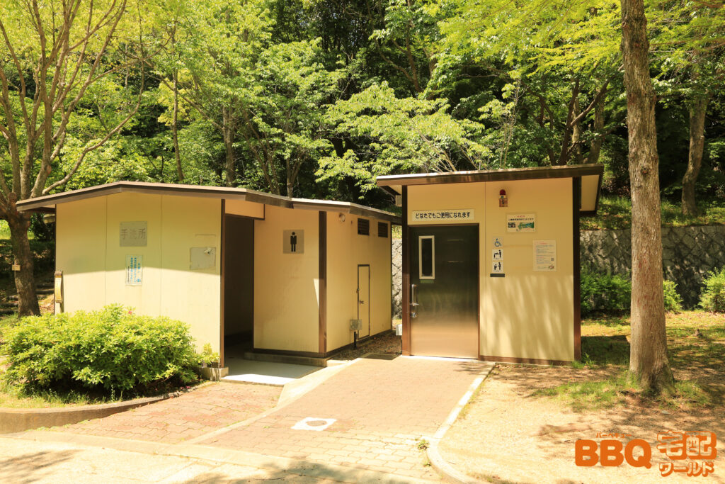 奥須磨公園BBQ広場のトイレ
