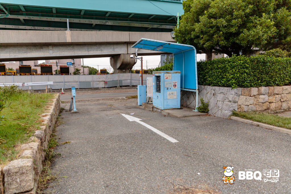 甲子園浜駐車場の台風21号の被害3